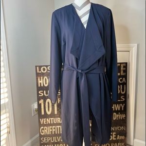 Lane Bryant Long Light Navy Blue Blazer